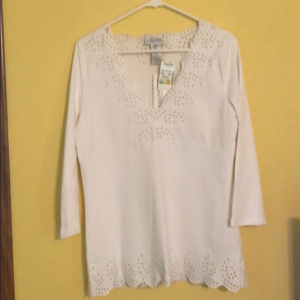 Jones New York white top